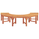 Tree Bench 4-Seater 210 x 80 x 45 cm Solid Eucalyptus Wood - Top-Down View