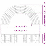 Tree Bench 4-Seater 210 x 80 x 45 cm Solid Eucalyptus Wood - Extra Image
