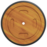 Space Wheels 2 pcs Brown 20.5 x 20.5 x 2 cm Solid Acacia Wood - Close-Up Angle