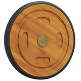 Space Wheels 2 pcs Brown 20.5 x 20.5 x 2 cm Solid Acacia Wood - Side View