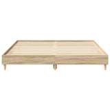 Bed Frame without Mattress Sonoma Oak 180x200cm Engineered Wood - 45-Degree Angle