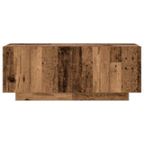 TV Cabinet with LED Lights Old Wood 300x35x40 cm Engineered Wood - Extra Image
