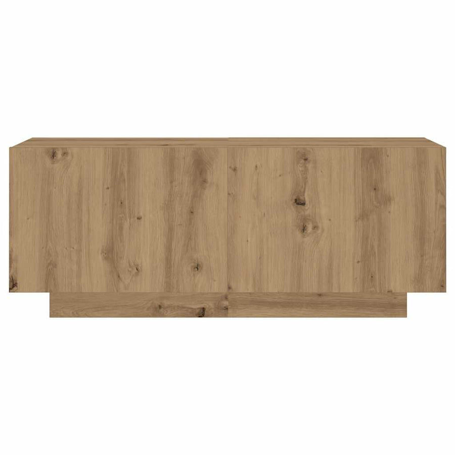TV Cabinet with LED Lights Artisan Oak 300x35x40 cm