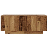 Bedside Cabinet Old Wood 100x35x40 cm Engineered Wood - Top-Down View