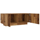 Bedside Cabinet Old Wood 100x35x40 cm Engineered Wood - Close-Up Angle