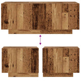 Bedside Cabinet Old Wood 100x35x40 cm Engineered Wood - Low Angle