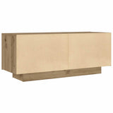 Bedside Cabinet Artisan Oak 100x35x40 cm Engineered Wood