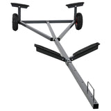 Boat Trailer Silver 302 x 107 x 42 cm Steel - Front View