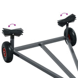 Boat Trailer Silver 302 x 107 x 42 cm Steel