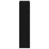 Bookcase Black Oak 66x30x130 cm Engineered Wood - Rear View