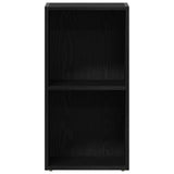 LP Storage Box Black Oak 71x34x36 cm Engineered Wood