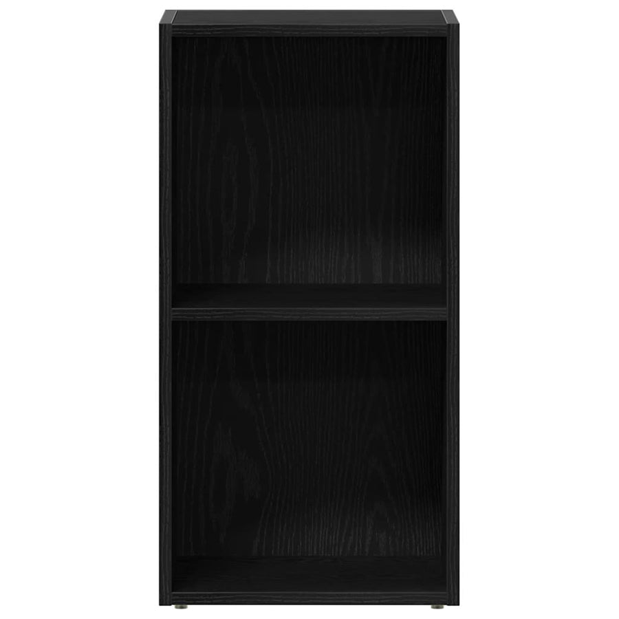 LP Storage Box Black Oak 71x34x36 cm Engineered Wood