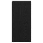 LP Storage Box Black Oak 71x34x36 cm Engineered Wood
