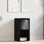 LP Storage Box Black Oak 71x34x36 cm Engineered Wood