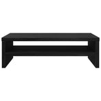 Monitor Stand Black Oak 42x24x13 cm Engineered Wood