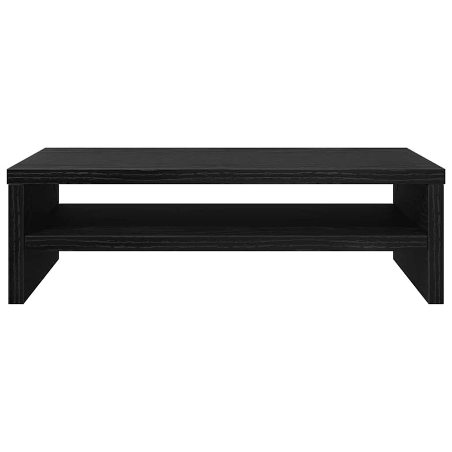 Monitor Stand Black Oak 42x24x13 cm Engineered Wood