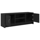 TV Cabinet Black Oak 102x30x37.5 cm Engineered Wood - 45-Degree Angle