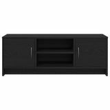 TV Cabinet Black Oak 102x30x37.5 cm Engineered Wood