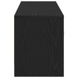 TV Cabinet Black Oak 102x30x37.5 cm Engineered Wood