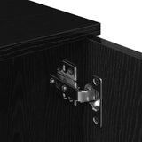 TV Cabinet Black Oak 102x30x37.5 cm Engineered Wood - Extra Image