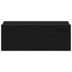 Floating Nightstand Black Oak 40x32x15 cm Engineered Wood