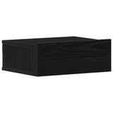 Floating Nightstands 2 pcs Black Oak 40x32x15 cm Engineered Wood - 45-Degree Angle