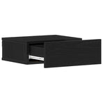 Floating Nightstands 2 pcs Black Oak 40x32x15cm Engineered Wood