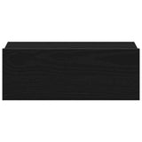 Floating Nightstands 2 pcs Black Oak 40x32x15 cm Engineered Wood
