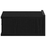 Floating Nightstands 2 pcs Black Oak 40x32x15 cm Engineered Wood - Low Angle