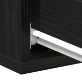 Floating Nightstands 2 pcs Black Oak 40x32x15 cm Engineered Wood