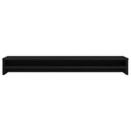 Monitor Stand Black Oak 100x24x13 cm Engineered Wood