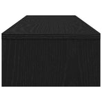 Monitor Stand Black Oak 100x24x13 cm Engineered Wood