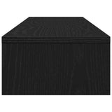 Monitor Stand Black Oak 100x24x13 cm Engineered Wood - Rear View
