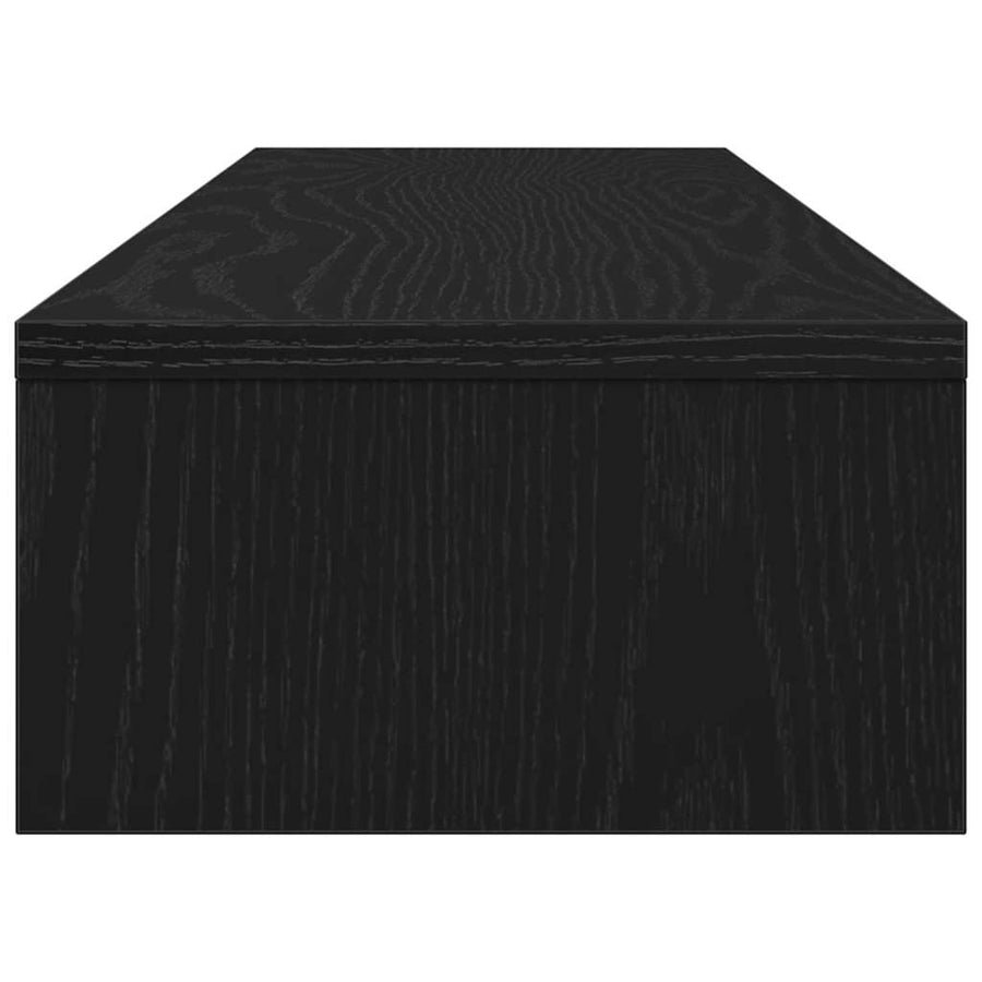 Monitor Stand Black Oak 100x24x13 cm Engineered Wood