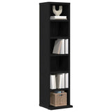CD Cabinet Black Oak 21x20x88 cm Engineered Wood - Top-Down View