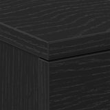 Bedside Cabinet Black Oak 38x35x55 cm Engineered Wood - Extra Image
