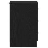 Bedside Cabinets 2 pcs Black Oak 38x35x55 cm Engineered Wood