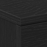 Bedside Cabinets 2 pcs Black Oak 38x35x55 cm Engineered Wood