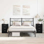 Bedside Cabinets 2 pcs Black Oak 38x35x55 cm Engineered Wood