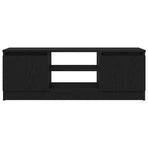 TV Cabinet Black Oak 102x30x36 cm Engineered Wood