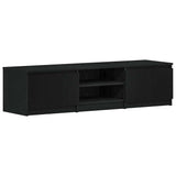 TV Cabinet Black Oak 140x40x36 cm Engineered Wood
