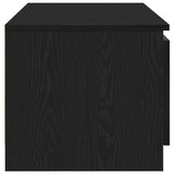 TV Cabinet Black Oak 140x40x36 cm Engineered Wood - Close-Up Angle