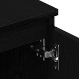 TV Cabinet Black Oak 140x40x36 cm Engineered Wood - Extra Image