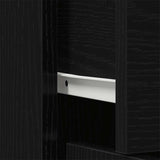 Sideboard Black Oak 91x28x75 cm Engineered Wood - Extra Image