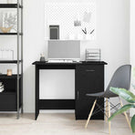 Desk Black Oak Engineered Wood 100 x 50 x 76 cm