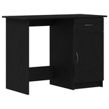 Desk Black oak 100 x 50 x 76 cm Engineered wood - Front View