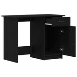 Desk Black oak 100 x 50 x 76 cm Engineered wood - 45-Degree Angle