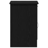 Desk with Drawer Black Oak 100 x 50 x 76 cm Engineered Wood