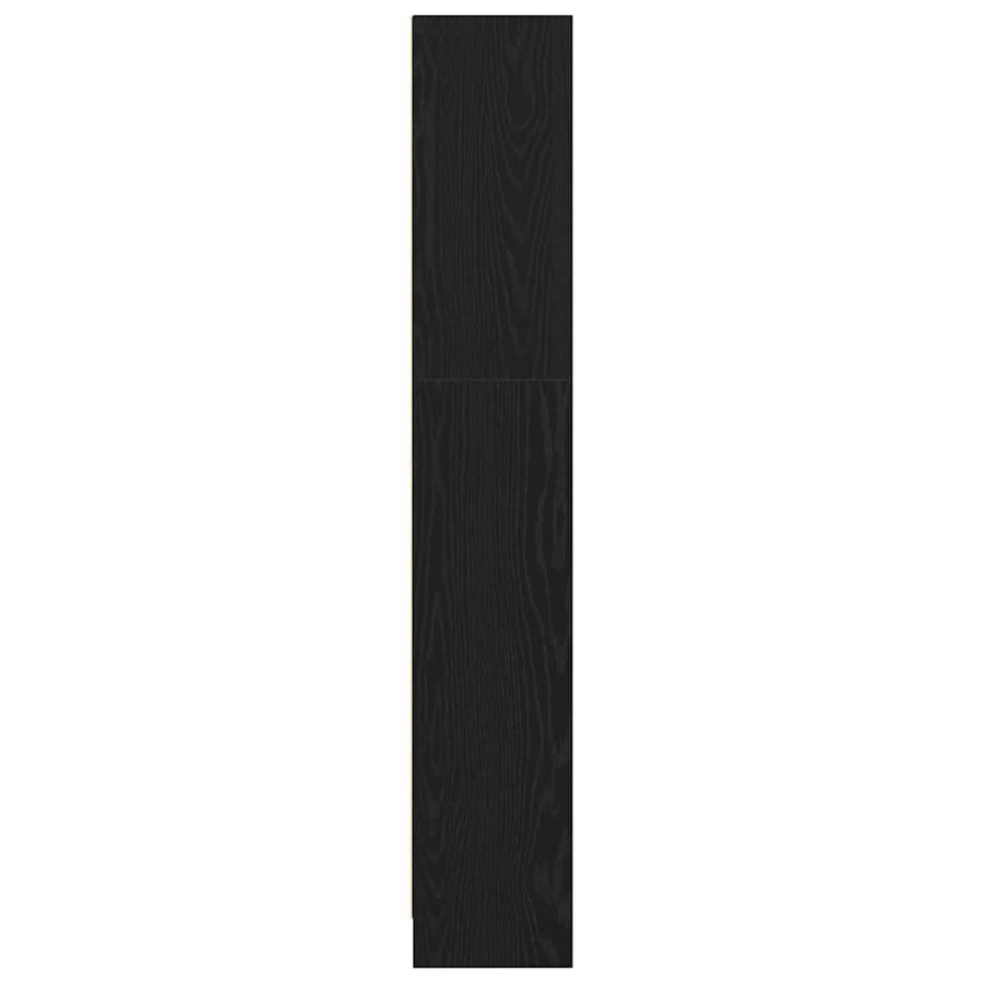 Bookshelf 60 x 24 x 143 cm Engineered Wood Black Oak