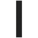 Book Cabinet Black Oak 40x30x189 cm Engineered Wood